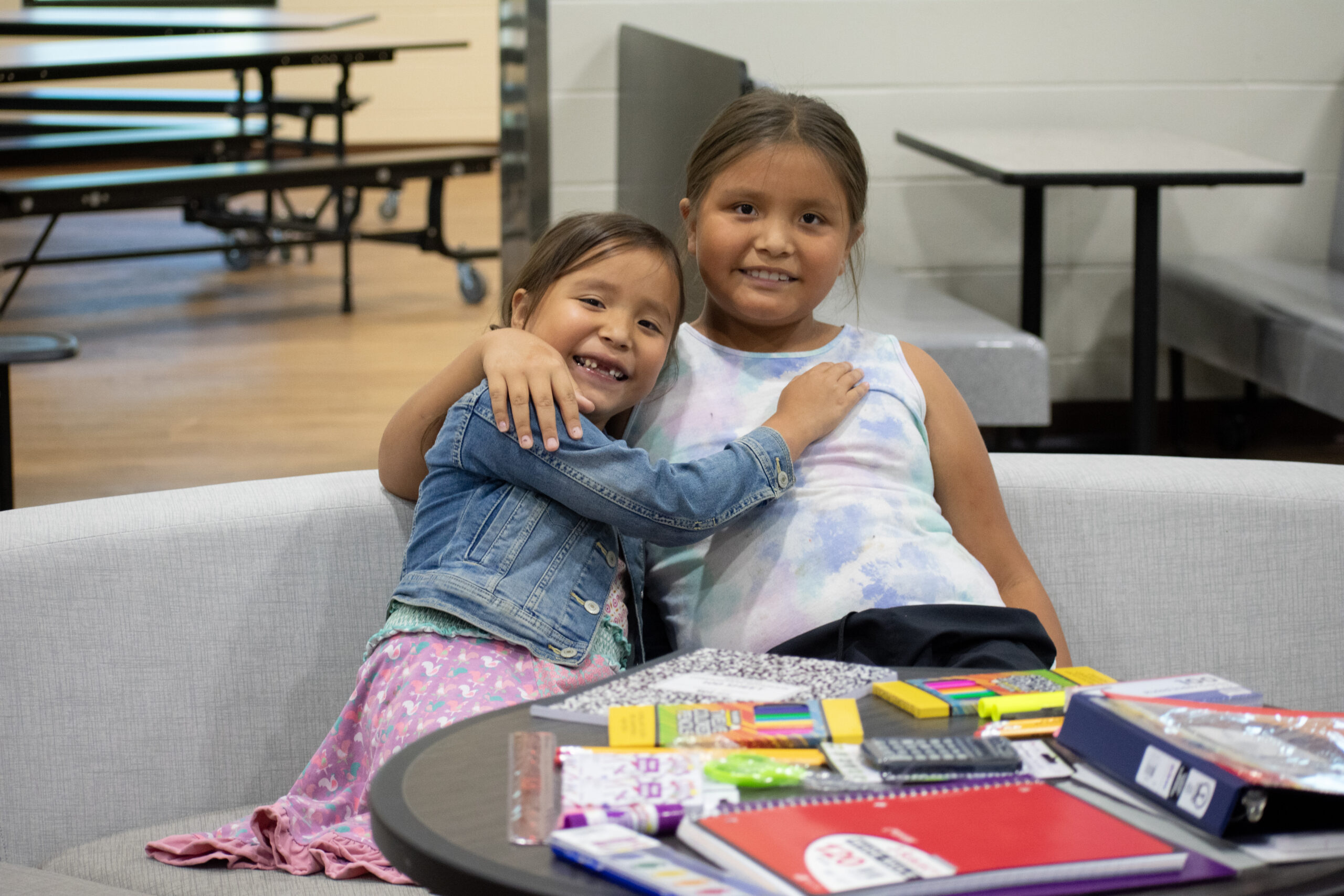 School Supplies Motivate Cheyenne River Sisters